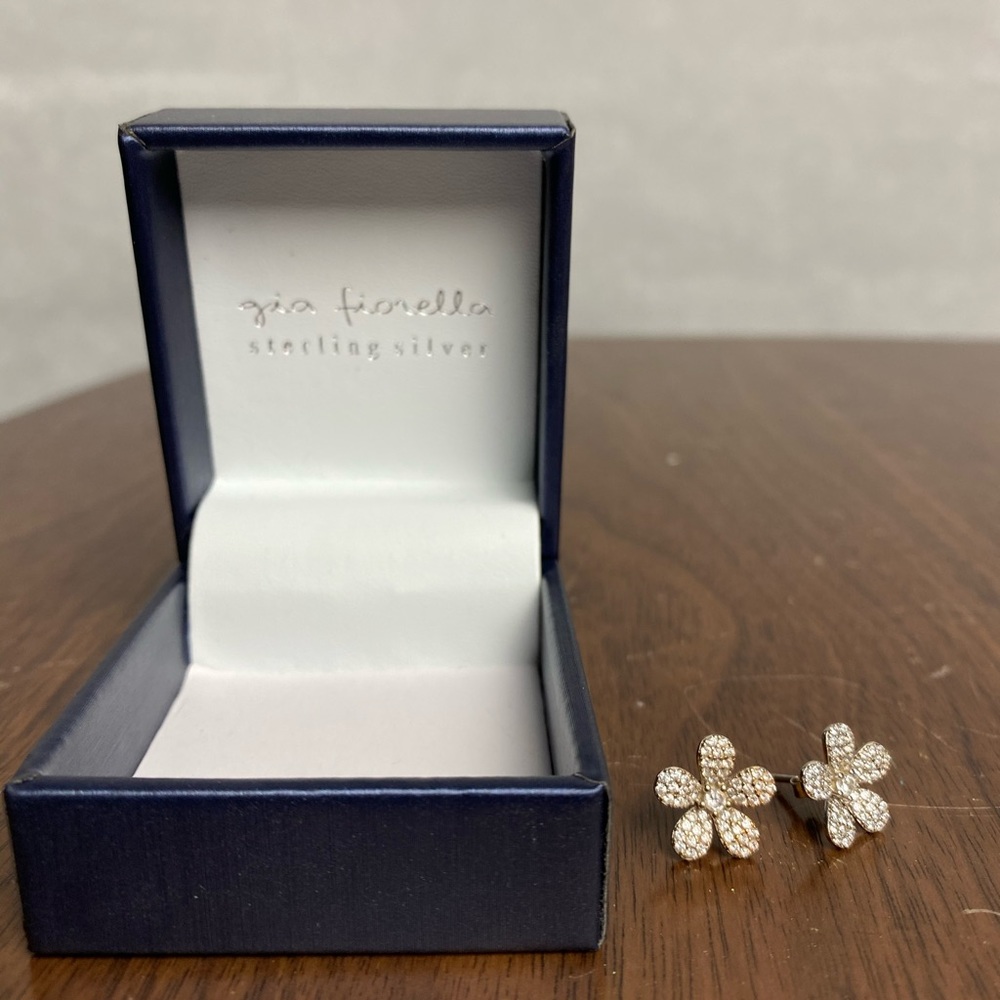 Gia Fiorella Flower Diamond Earrings
